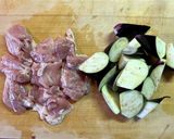 鶏もも肉となすの甘酢あんがらめ作り方2写真