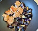 鶏もも肉となすの甘酢あんがらめ作り方5写真