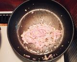 青菜とベーコンのトマトクリームパスタ作り方2写真