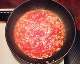 青菜とベーコンのトマトクリームパスタ作り方3写真
