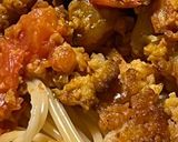 簡単！大豆ミートでキーマカレーパスタ♪作り方5写真