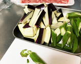 簡単☆豚肉となすとオクラの炒めもの作り方1写真