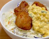 簡単!冷凍唐揚げタルタル丼作り方4写真