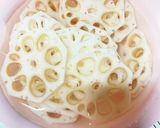 旨辛 レンコンのひき肉挟み煮作り方1写真