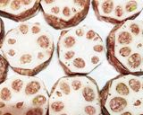 旨辛 レンコンのひき肉挟み煮作り方12写真