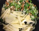 鶏皮でネギ塩スパニッシュオムレツ作り方5写真