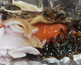 天然マイタケと秋鮭のホイル焼き作り方4写真