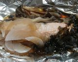 天然マイタケと秋鮭のホイル焼き作り方6写真