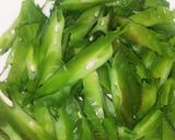 うりずん豆（四角豆）のペペロンチーノ作り方3写真
