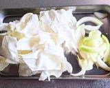 キャベツと厚切りベーコンのスープパスタ作り方3写真