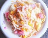 キャベツと厚切りベーコンのスープパスタ作り方12写真