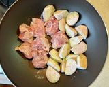 鶏もも肉となすの甘酢あんがらめ作り方4写真