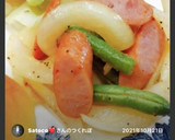 朝食に　玉ねぎとウインナーマヨネーズ炒め作り方5写真