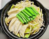 もつ鍋風♡冷凍餃子一人鍋♡作り方7写真