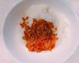 キムチと牛肉そぼろで、韓国風だし茶漬け作り方1写真