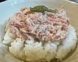 カニカマ　マヨネーズ丼作り方2写真