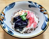 滑らか豆腐とナスにカニカマのブッカケ蕎麦作り方4写真
