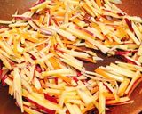みんな作って♬調味料2つ絶品芋きんぴら作り方5写真