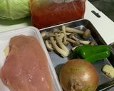 ストゥブ鍋でチキンのトマト煮込み作り方1写真