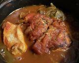 ストゥブ鍋でチキンのトマト煮込み作り方10写真
