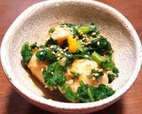 簡単おつまみ　きぬかつぎ（里芋）+浜納豆作り方3写真