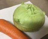 コールラビの中華風炒め物作り方1写真