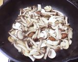 きのことベーコンのクリームパスタ作り方4写真