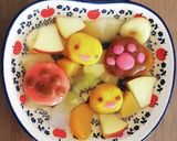 かぼちゃ★白玉だんご♪ぴよこ&肉球ver作り方14写真