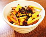 みんな作って♬調味料2つ絶品芋きんぴら作り方9写真