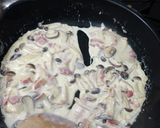 きのことベーコンのクリームパスタ作り方11写真