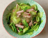 青梗菜とハムのあっさり炒め作り方10写真