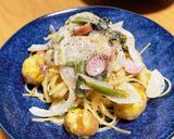 【コク深い】栗のクリームパスタ作り方6写真