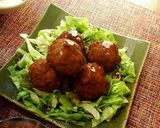 黒酢餡の肉団子。(o^^o)♪作り方7写真