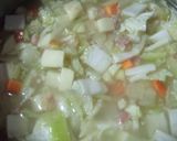 野菜ときのこの具だくさんチャウダー作り方5写真