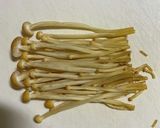 空芯菜と茶えのきの塩麹炒め作り方1写真