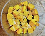 レンチン◎かぼちゃの甘煮◎かんたん作り方1写真