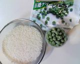 ❀冷凍でもおいしい❀グリーンピースご飯❀作り方1写真