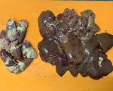 鶏肝とシメジの甘辛煮＜下処理説明付＞♬作り方1写真
