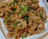 簡単！めちゃうま♪豚こまのごま味噌炒め♪作り方4写真