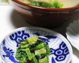 茹でない！ノンオイルソテーの小松菜和え物作り方13写真