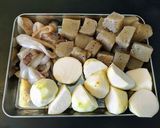 今美味しい　旬の里芋とイカの煮物作り方1写真