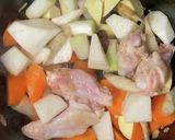 鶏手羽元と野菜の☆秋のあっさりスープ作り方2写真
