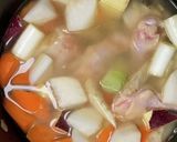 鶏手羽元と野菜の☆秋のあっさりスープ作り方3写真