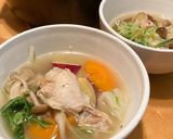 鶏手羽元と野菜の☆秋のあっさりスープ作り方11写真