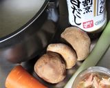 白だしで、秋サケと椎茸の炊き込みごはん作り方1写真