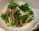 【簡単作り置き】水菜と香味野菜の和え物作り方4写真