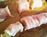 ◆豆苗肉巻き&えのき肉巻きのめんつゆ煮◆作り方4写真