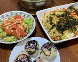 豆ご飯・おにぎりアレンジ作り方4写真