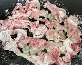 カリカリ豚肉の混ぜ蕎麦作り方2写真