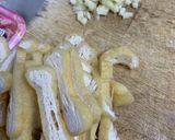 豚コマ、キムチ、油揚げ、ネギの常備菜作り方2写真